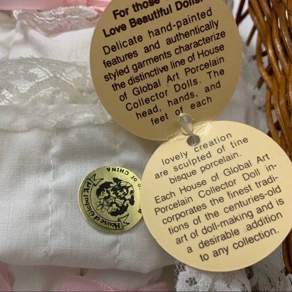 HOUSE OF GLOBAL ART Painted Porcelain Baby Doll - Picture 4 of 5